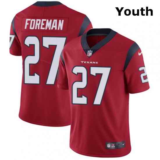 Youth Nike Houston Texans 27 DOnta Foreman Elite Red Alternate NFL Jersey